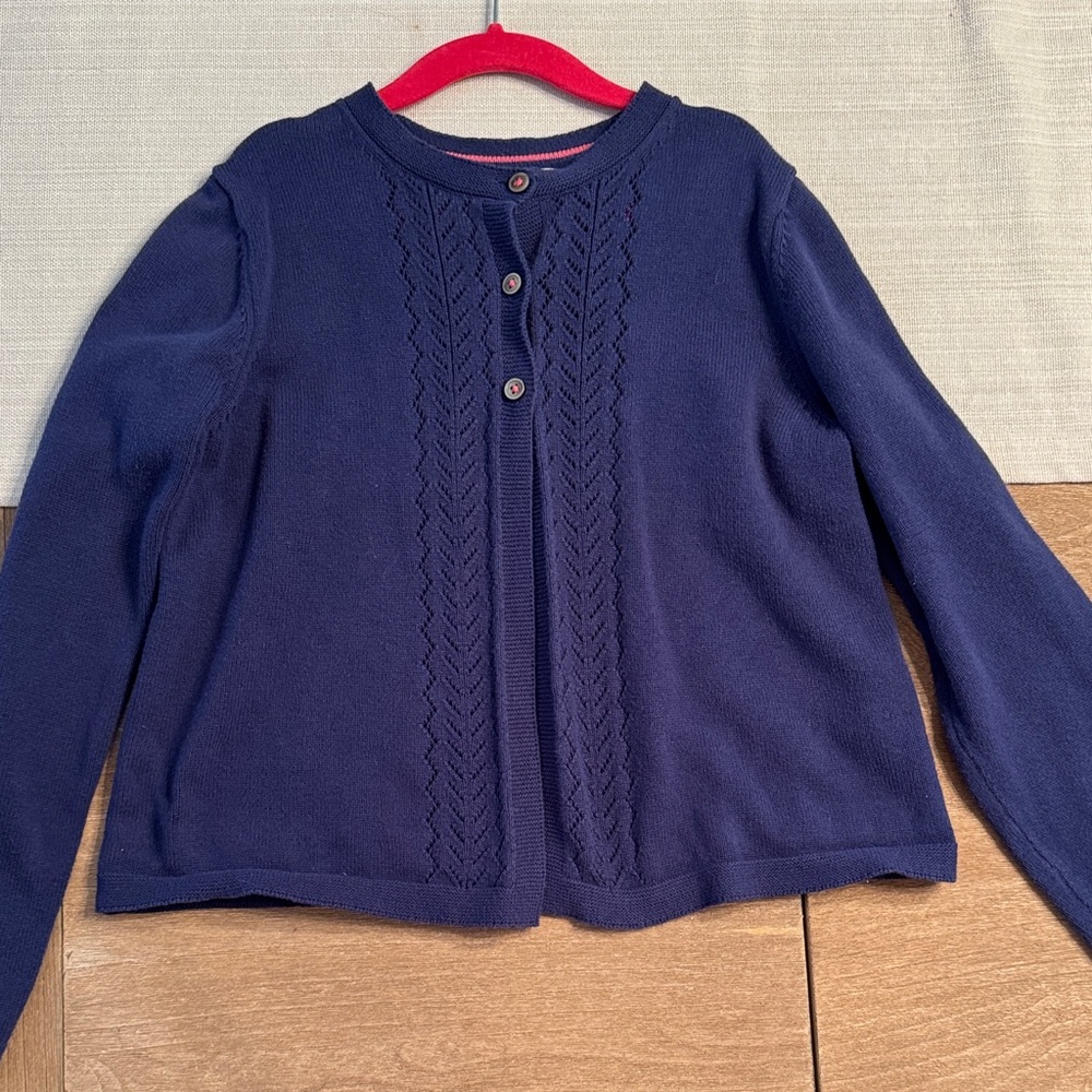Mini Boden Navy Cardigan Sweater